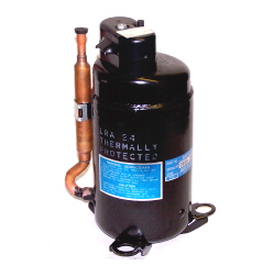 Rotary refrigeration compressor